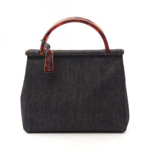 Chanel Handbags - Chanel handbag denim gray brown